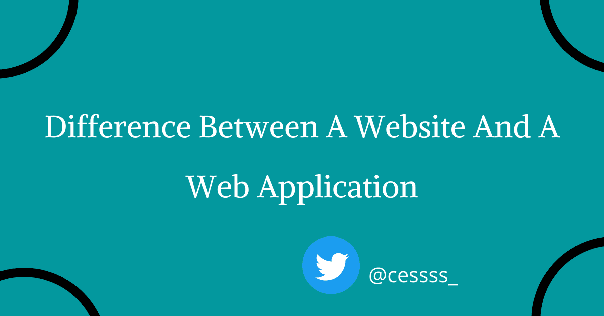 Difference Between A Website And A Web Application